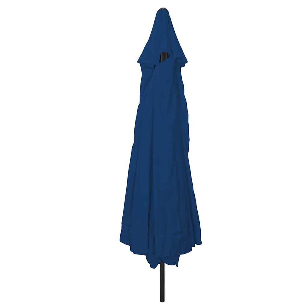 Vidaxl tuinparasol azurblauw 395 x 395 x 245 cm polyester en staal