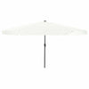 Ombrellone da giardino Vidaxl sabbia e antracite 395 x 395 x 245 cm in poliestere