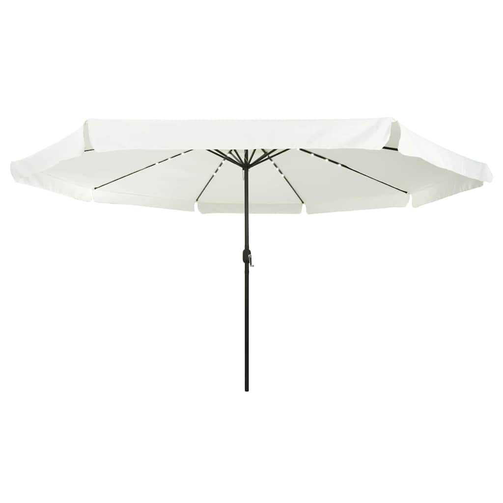 Ombrellone da giardino Vidaxl sabbia e antracite 395 x 395 x 245 cm in poliestere