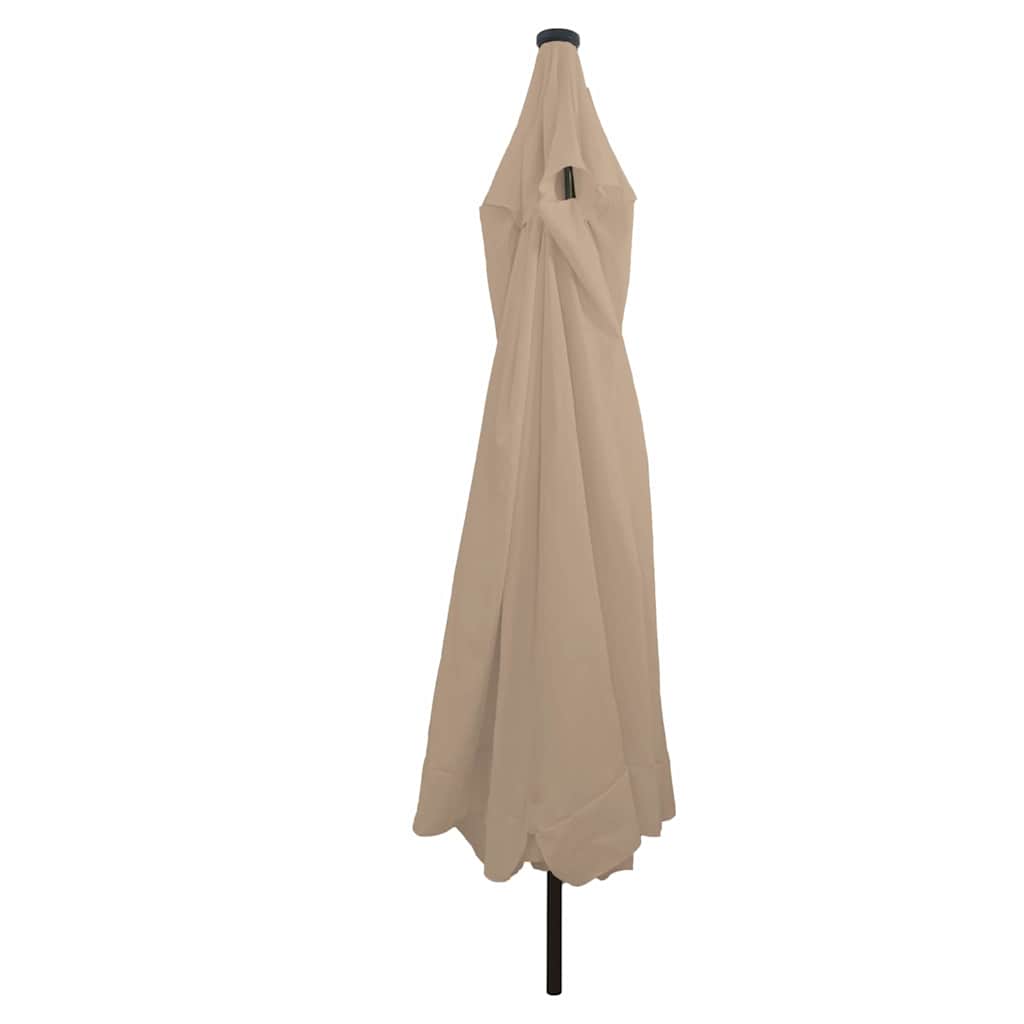 Vidaxl tuinparasol taupe 395 x 395 x 245 cm polyester