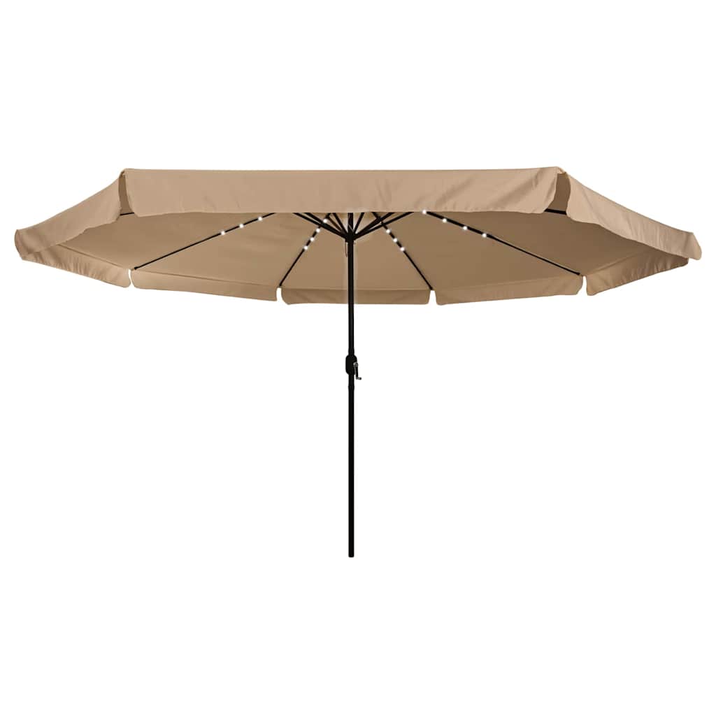 Vidaxl tuinparasol taupe 395 x 395 x 245 cm polyester