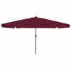 Ombrellone da giardino VidaXL rosso bordeaux 395 x 395 x 245 cm in poliestere