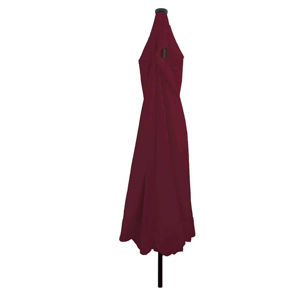 Vidaxl tuinparasol bordeaux rood 395 x 395 x 245 cm polyester
