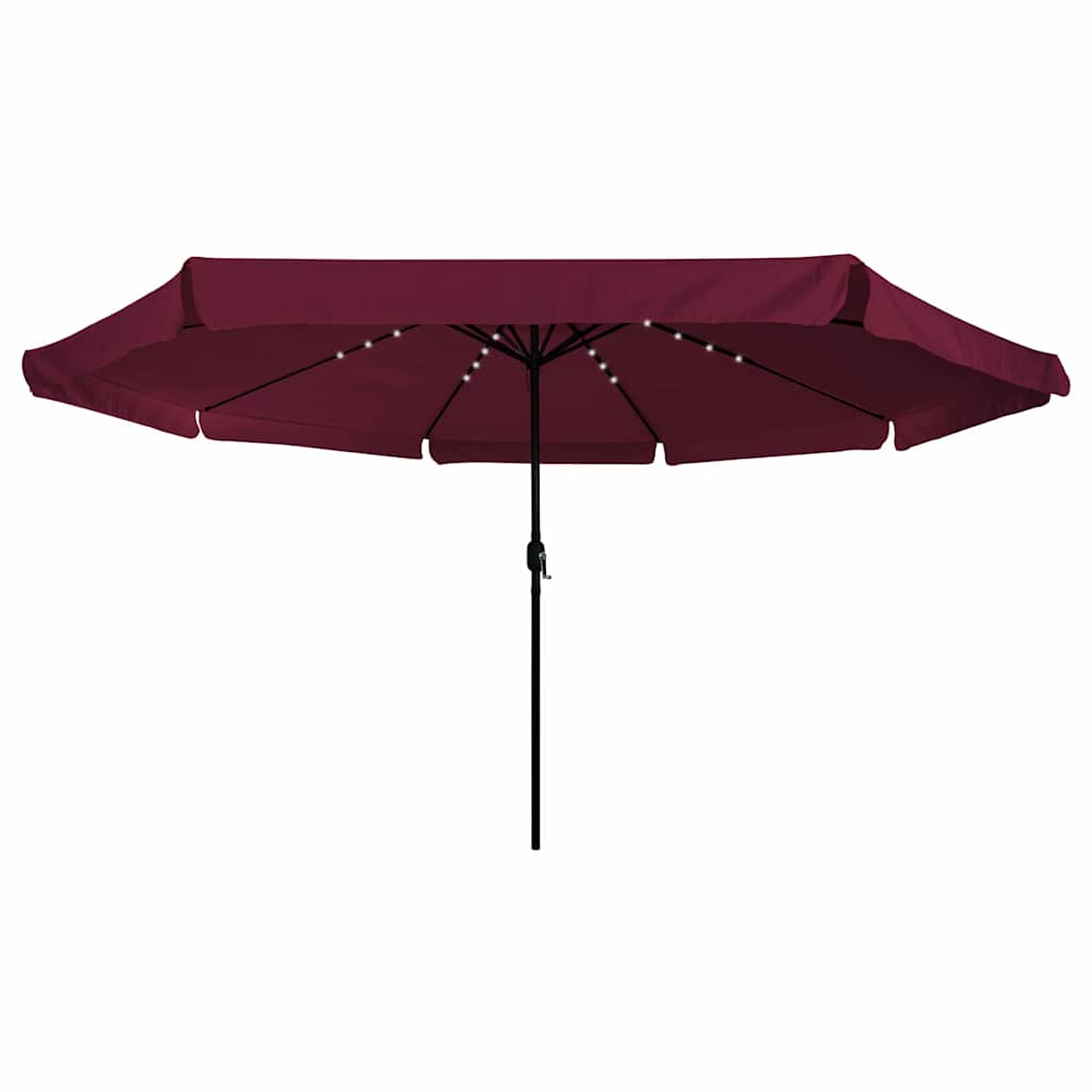 Vidaxl tuinparasol bordeaux rood 395 x 395 x 245 cm polyester