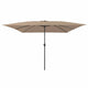 Vidaxl tuinparasol taupe 295 x 295 x 245 cm polyester en staal