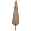 Vidaxx sombrilla de jardín gris topo 295 x 295 x 245 cm poliéster y acero