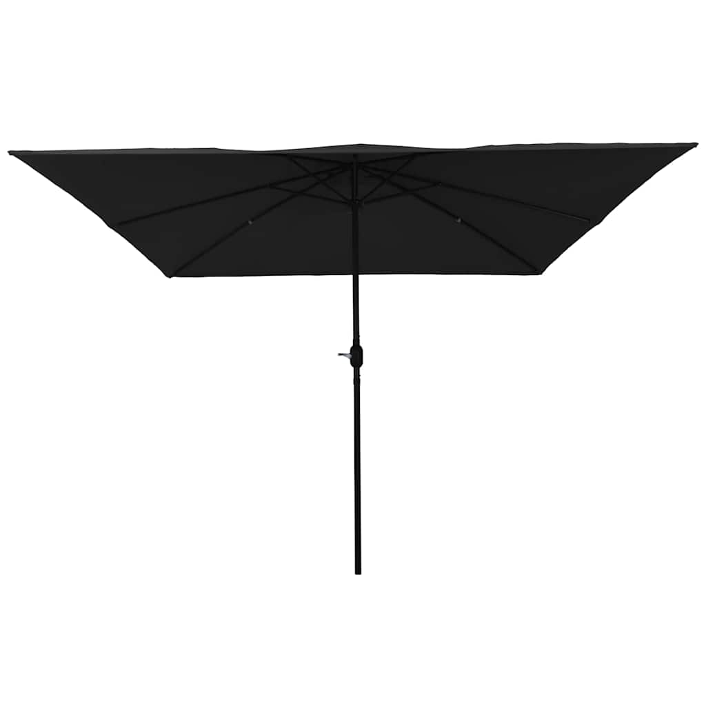 Ombrellone da giardino Vidaxx nero 295 x 295 x 245 cm poliestere e acciaio