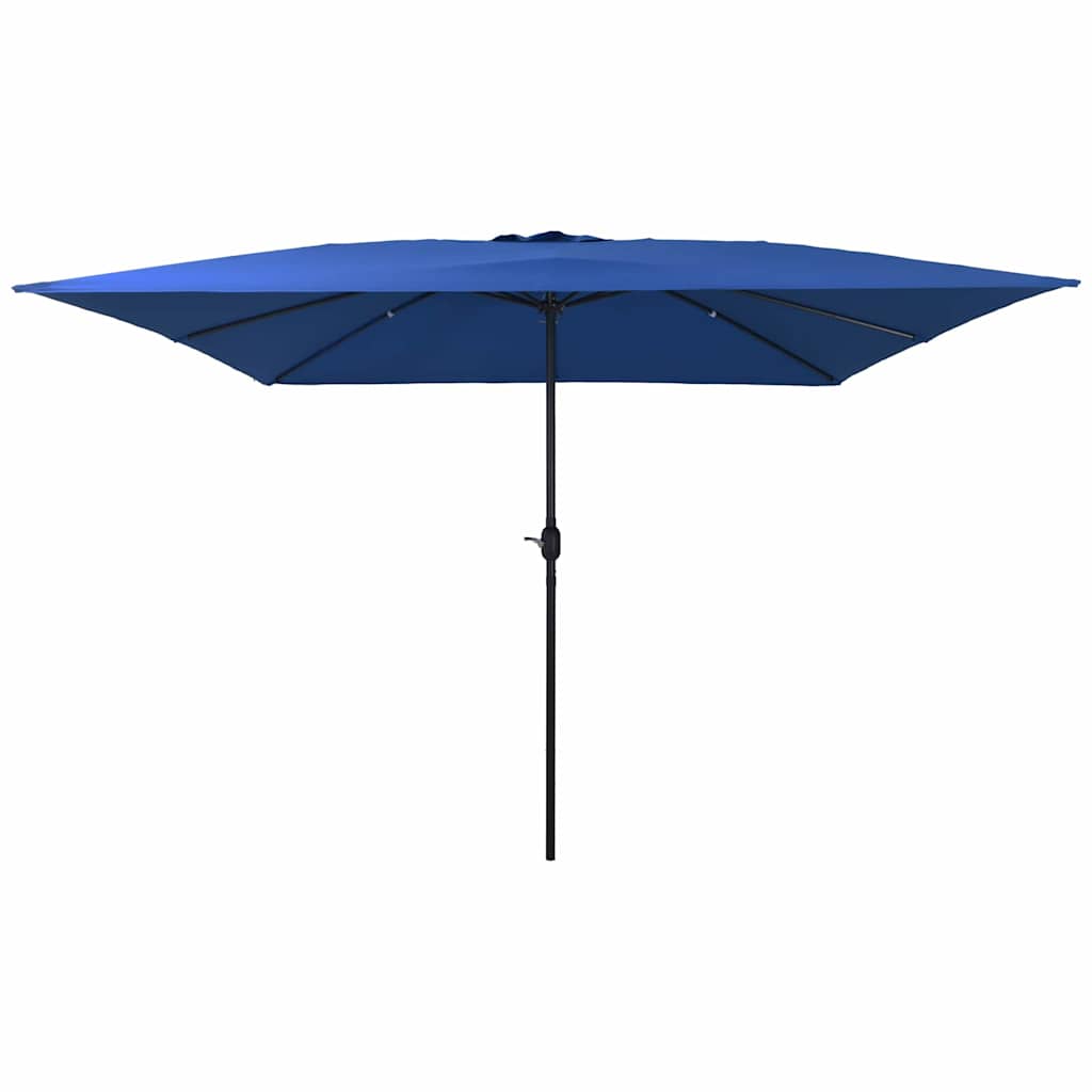 Ombrellone da giardino Vidaxxl azzurro 295 x 295 x 245 cm poliestere e acciaio