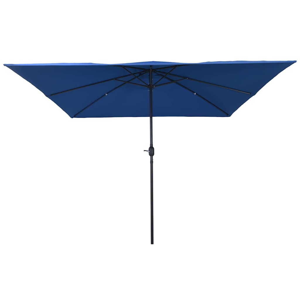 Ombrellone da giardino Vidaxxl azzurro 295 x 295 x 245 cm poliestere e acciaio