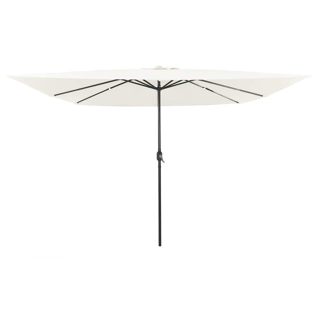 Vidaxl tuinparasol zand 295 x 295 x 245 cm polyester en staal