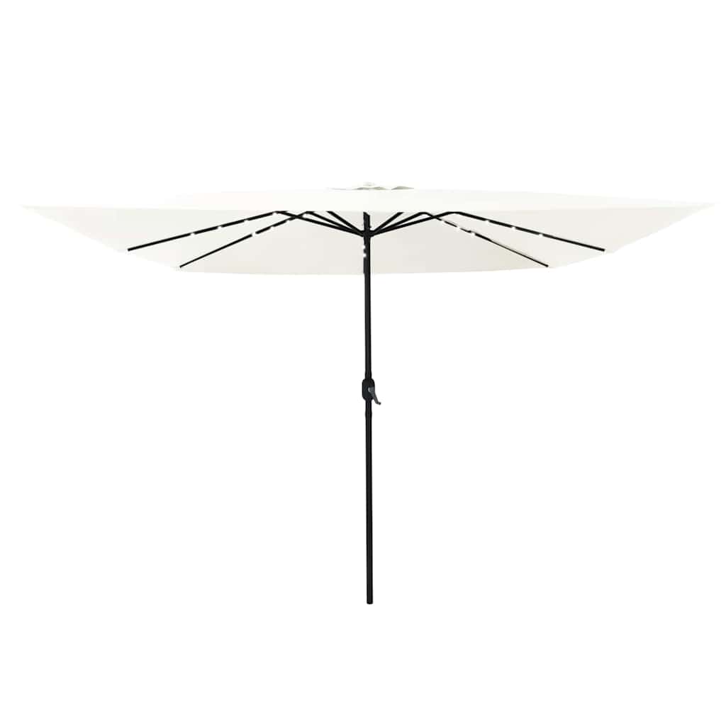 Vidaxl tuinparasol zand 295 x 295 x 245 cm polyester en staal