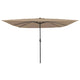 Vidaxl tuinparasol taupe 295 x 295 x 245 cm polyester en staal