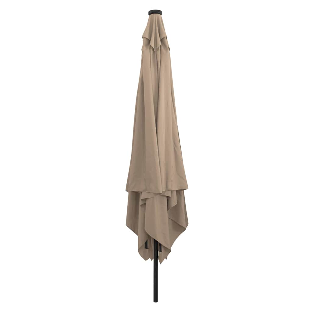 Ombrellone da giardino Vidaxx tortora 295 x 295 x 245 cm poliestere e acciaio
