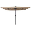 Ombrellone da giardino Vidaxx tortora 295 x 295 x 245 cm poliestere e acciaio