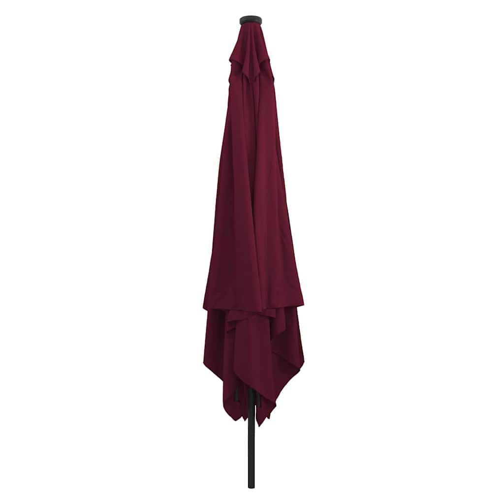 Vidaxl tuinparasol bordeaux rood 295 x 295 x 245 cm polyester en staal