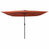 Vidaxl tuinparasol terracotta 295 x 295 x 245 cm polyester en staal
