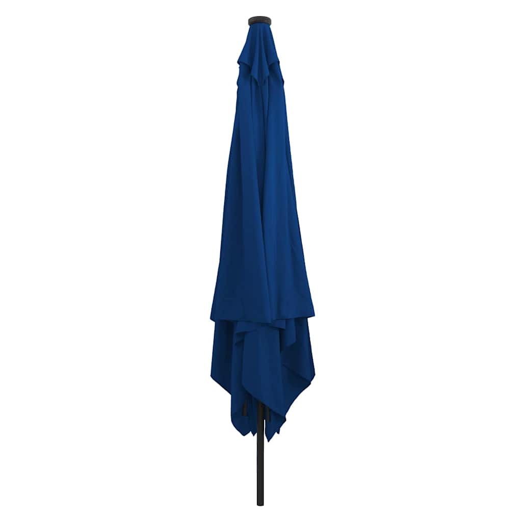 Ombrellone da giardino Vidaxxl azzurro 295 x 295 x 245 cm poliestere e acciaio