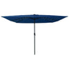 Vidaxxl sombrilla de jardín azul celeste 295 x 295 x 245 cm poliéster y acero