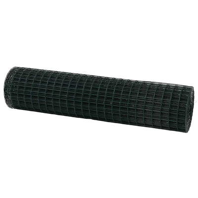 Vidaxl euro hek groen 1,4 x 10 m pvc-gecoat ijzer