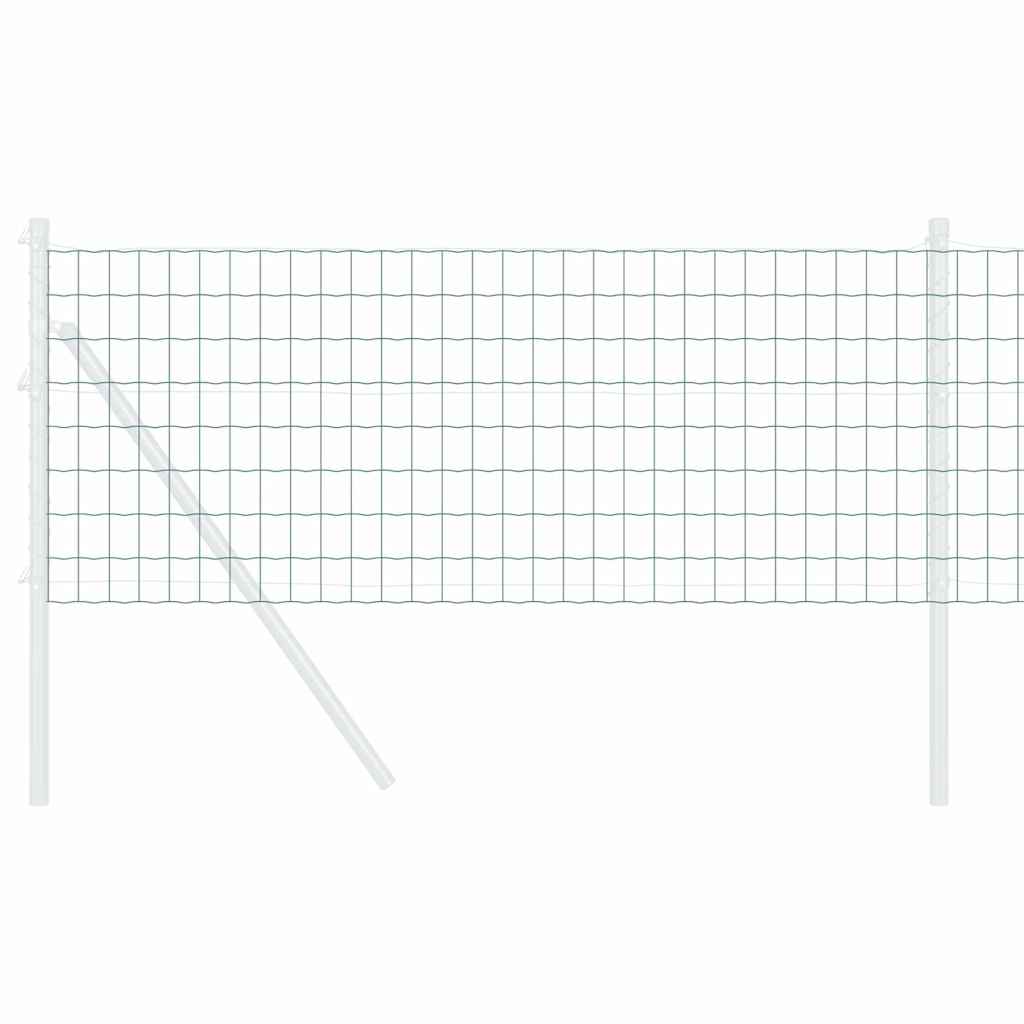 Vidaxl euro hek groen 0,6 x 10 m pvc-gecoat ijzer