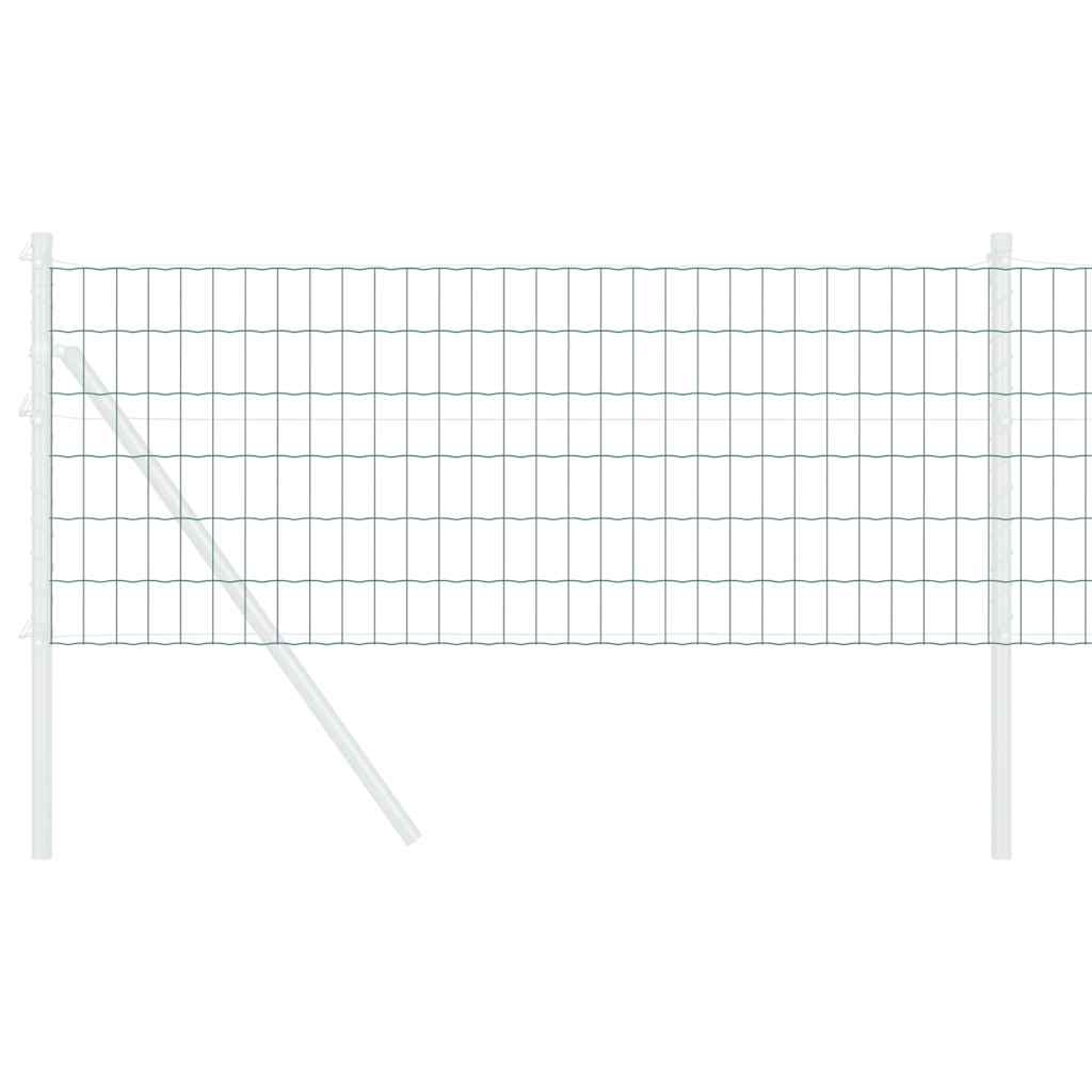 Vidaxl euro hek groen 0,6 x 10 m pvc-gecoat ijzer