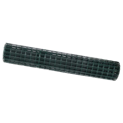 Vidaxl euro hek groen 1,5 x 10 m pvc-gecoat ijzer