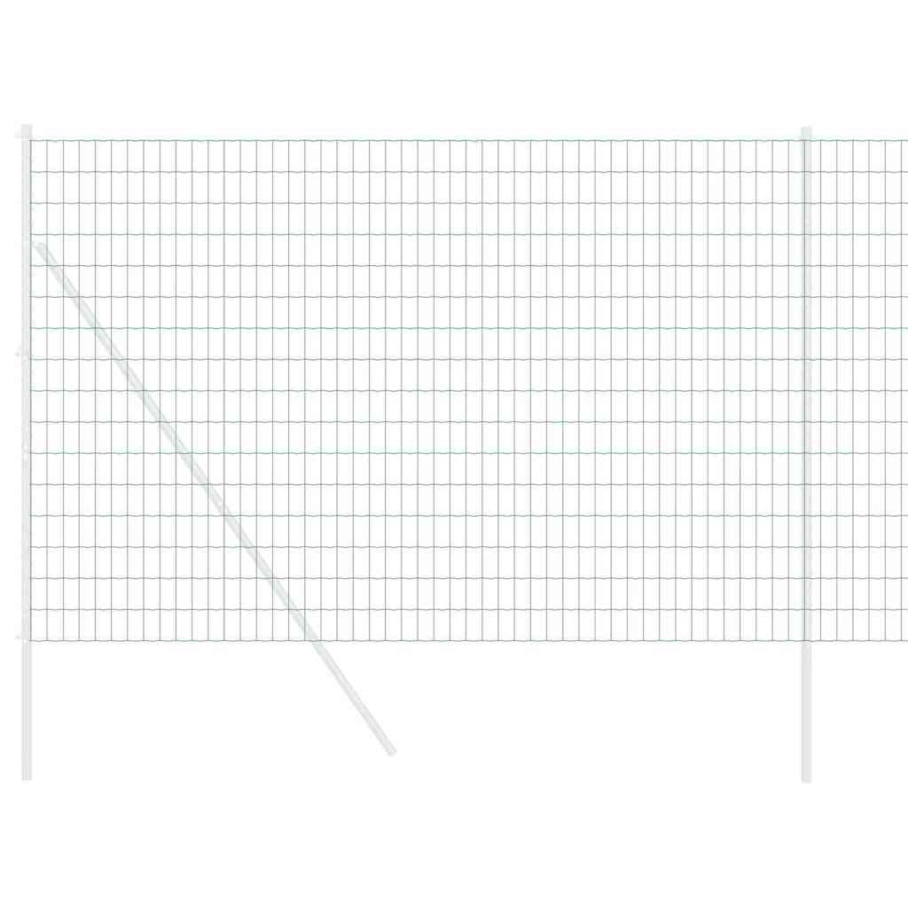 Vidaxl euro hek groen 1,6 x 10 m pvc-gecoat ijzer