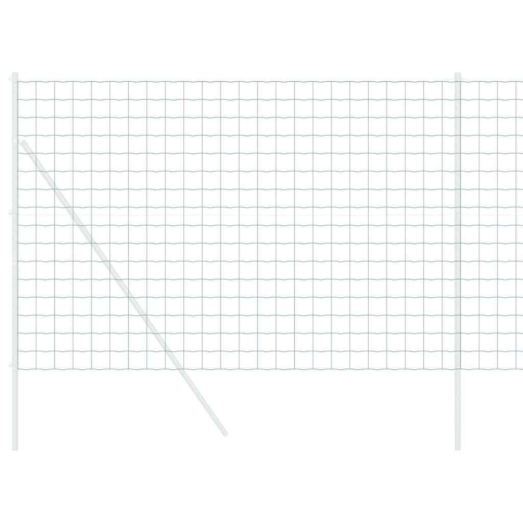 Vidaxl euro hek groen 1.6 x 10m pvc-gecoat ijzer