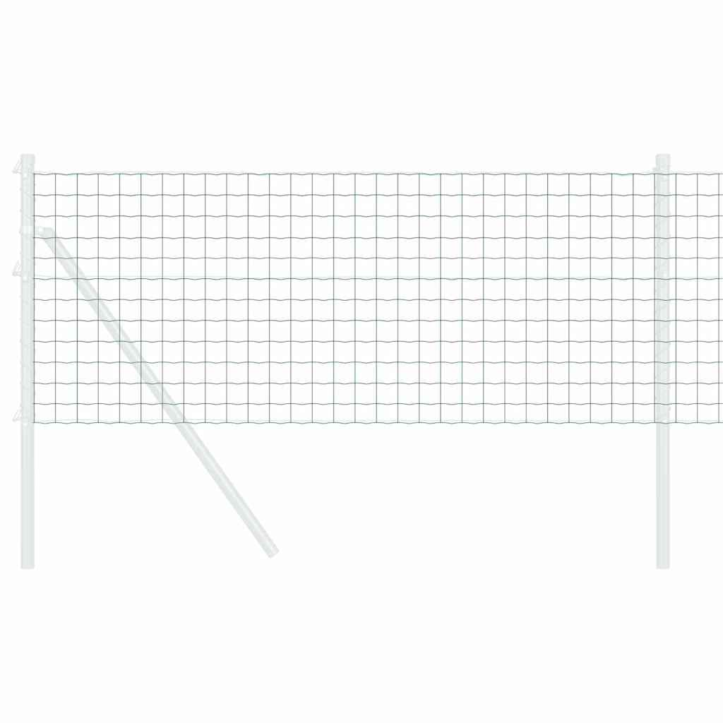 Vidaxl euro hek groen 0.8 x 25 m pvc-gecoat ijzer