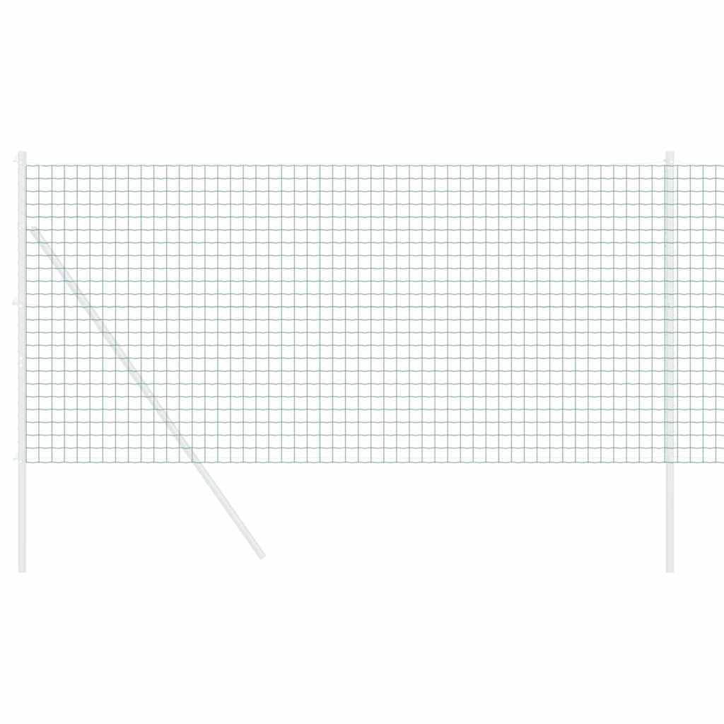 Vidaxl euro hek groen 1,2 x 25 m pvc-gecoat ijzer