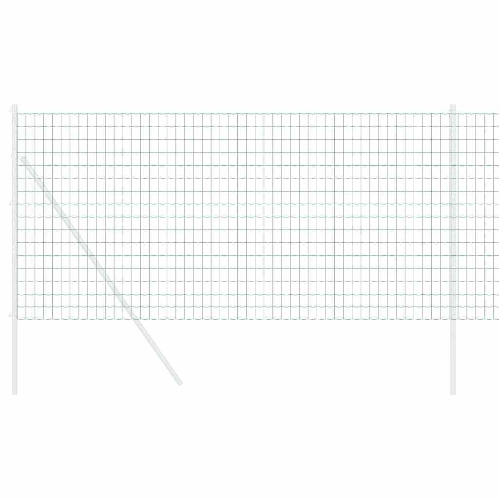 Vidaxl euro hek groen 1 x 25m pvc-gecoat ijzer