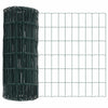 Vidaxx Euro recinzione verde 0,4 x 25 m in ferro rivestito in PVC