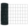 Vidaxl euro hek groen 0,8 x 25 m pvc-gecoat ijzer