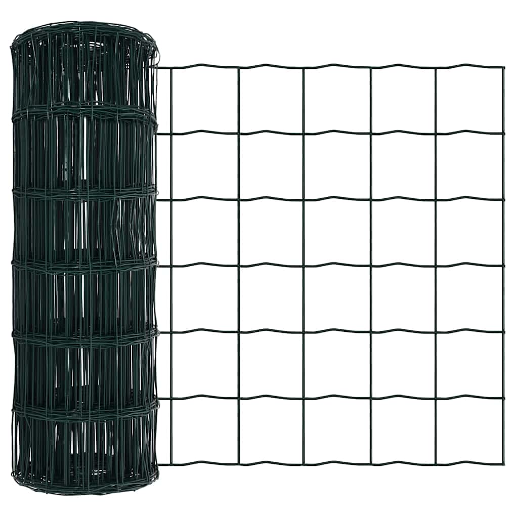 Recinzione europea Vidaxx verde 0,6 x 25 m in ferro rivestito in PVC
