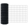 Vidaxx euro valla gris 0,4 x 10 m hierro recubierto de PVC