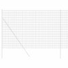 Vidaxx euro valla gris 1,6 x 10 m hierro recubierto de PVC