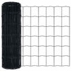 Vidaxx euro valla gris 0,4 x 10 m hierro recubierto de PVC