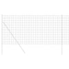 Vidaxx euro valla gris 1,2 x 10 m hierro recubierto de PVC