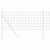 Vidaxx euro valla gris 0,6 x 50 m hierro recubierto de PVC