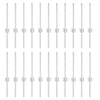 Pali per recinzione Vidaxl 22 pz argento 80 cm in acciaio