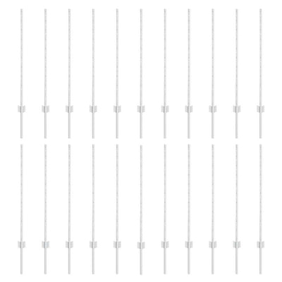 Pali per recinzione Vidaxl 22 pz argento 140 cm in acciaio