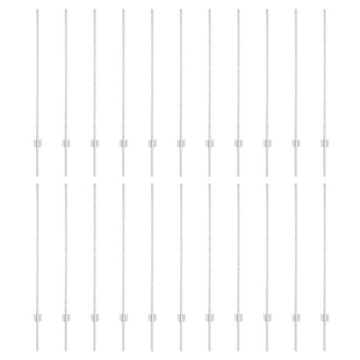 Pali per recinzione Vidaxl 22 pz argento 160 cm in acciaio