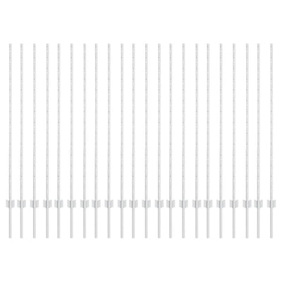 Pali per recinzione Vidaxl 22 pz argento 180 cm in acciaio