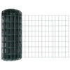 Valla vidaxxl con poste verde 0,4 x 10 m acero y PVC