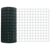 Valla vidaxxl con poste verde 0,4 x 10 m acero y PVC