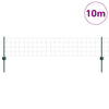 Valla vidaxxl con poste verde 0,4 x 10 m acero y PVC
