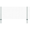 Valla vidaxxl con poste verde 1 x 25 m acero y PVC