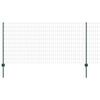 Valla vidaxxl con poste verde 1 x 25 m acero y PVC