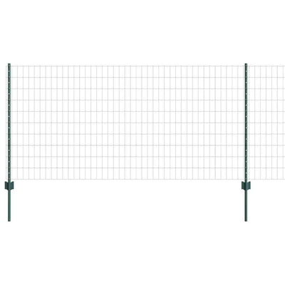 Valla vidaxxl con poste verde 1 x 25 m acero y PVC