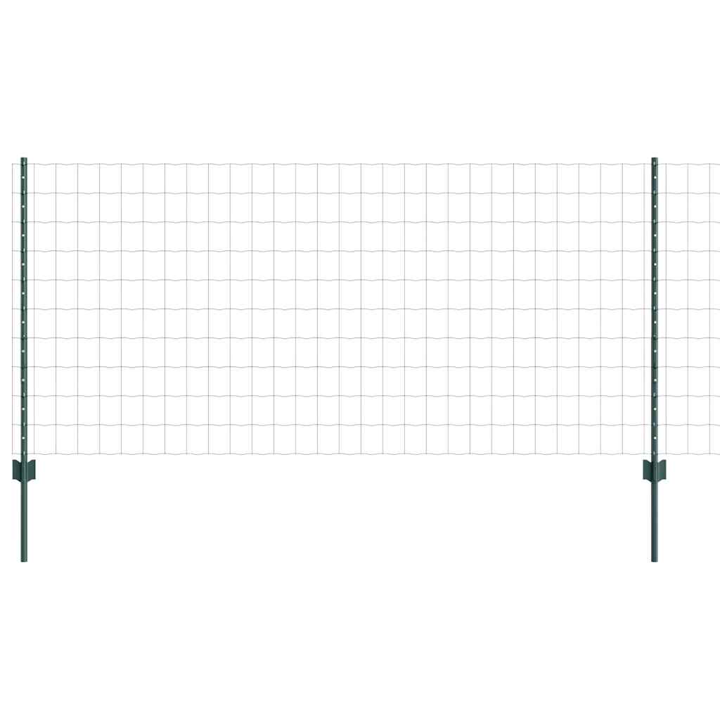 Valla vidaxxl con poste verde 1 x 25 m acero y PVC
